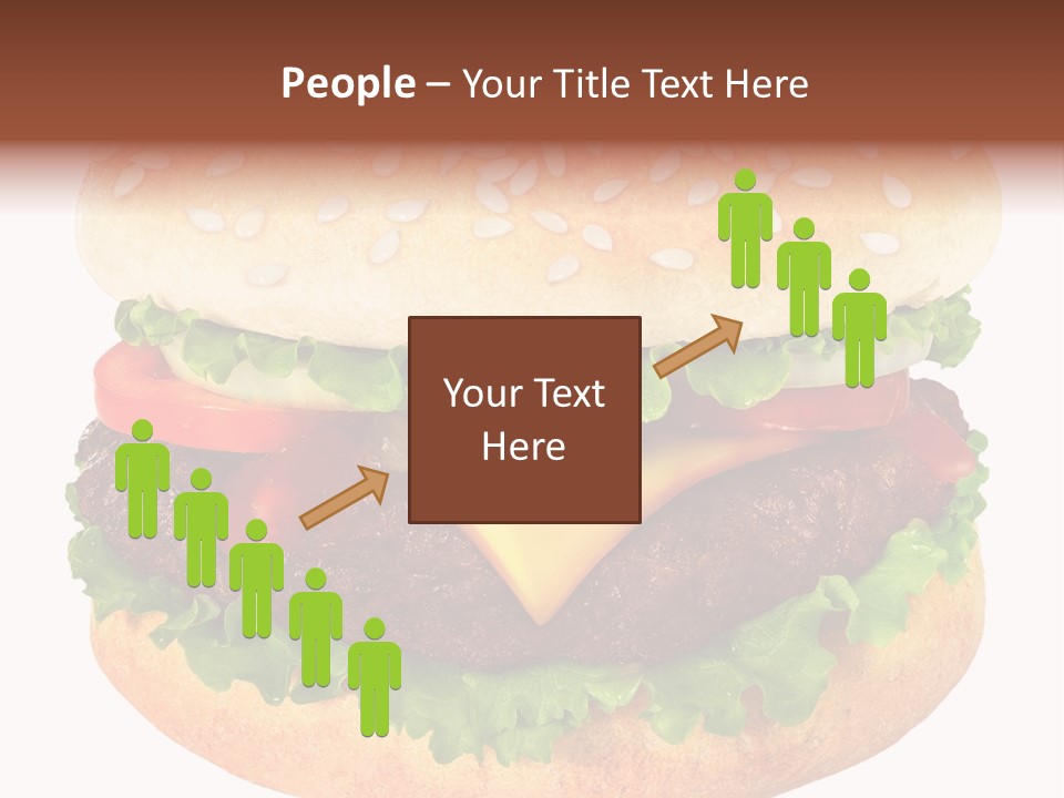 Burger Background Unhealthy PowerPoint Template