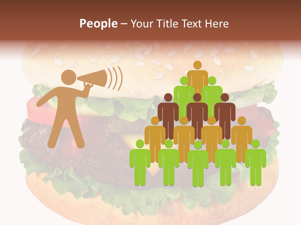 Burger Background Unhealthy PowerPoint Template