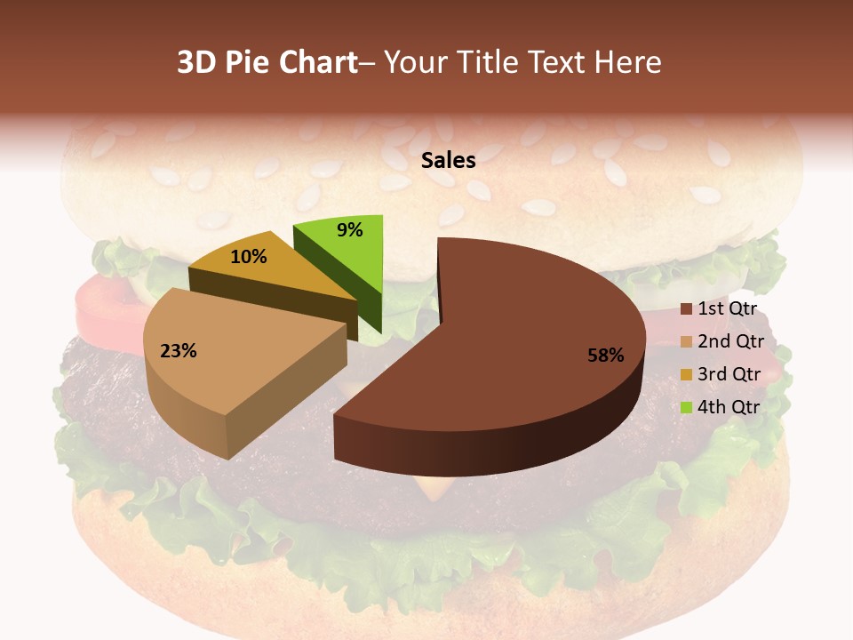 Burger Background Unhealthy PowerPoint Template