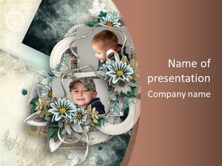 Color Aged Blank PowerPoint Template