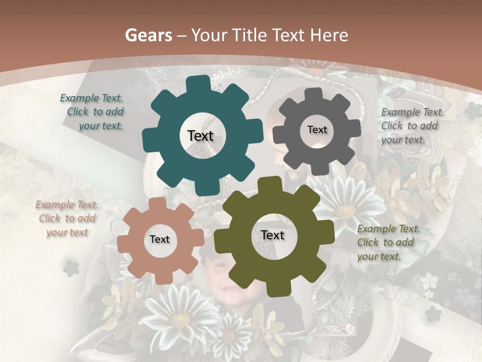 Color Aged Blank PowerPoint Template