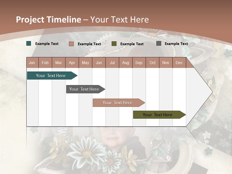 Color Aged Blank PowerPoint Template