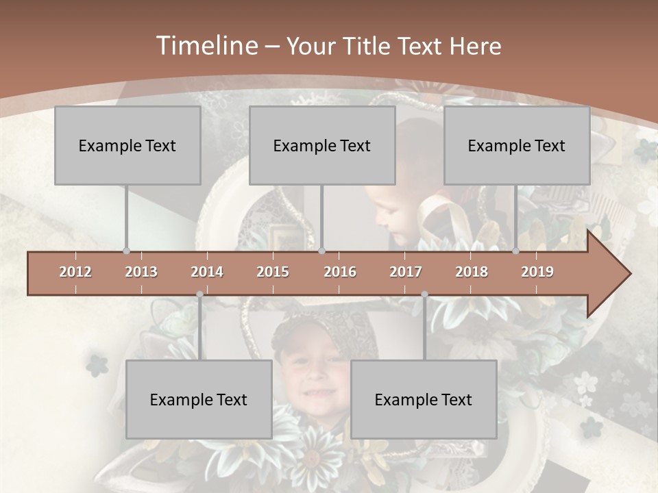 Color Aged Blank PowerPoint Template