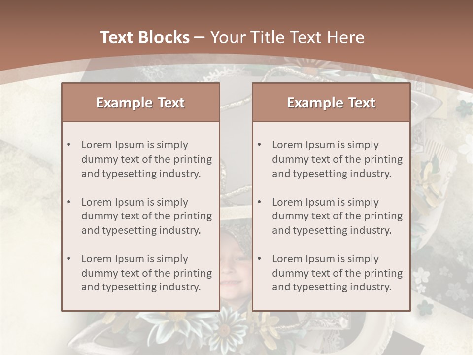 Color Aged Blank PowerPoint Template