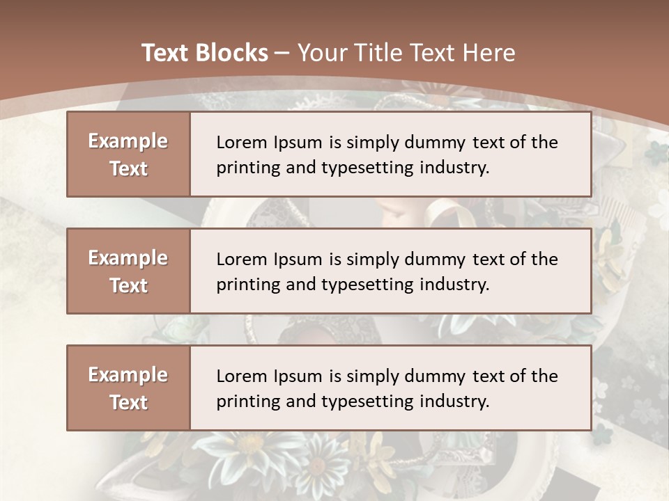 Color Aged Blank PowerPoint Template