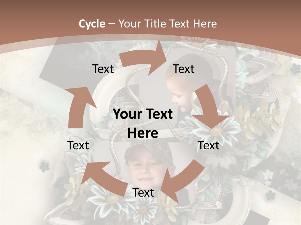 Color Aged Blank PowerPoint Template