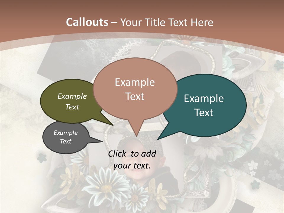 Color Aged Blank PowerPoint Template