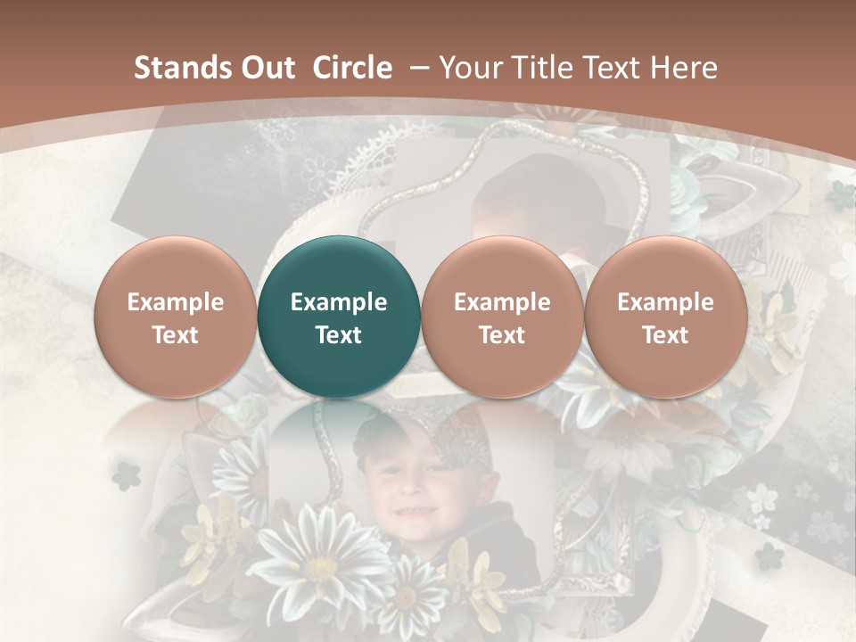 Color Aged Blank PowerPoint Template