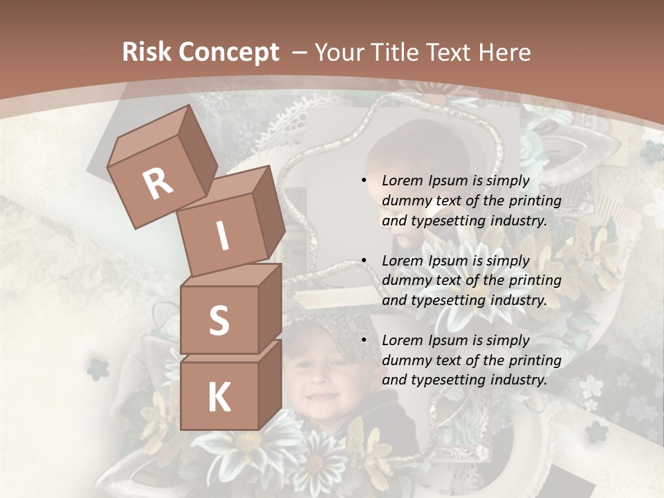 Color Aged Blank PowerPoint Template