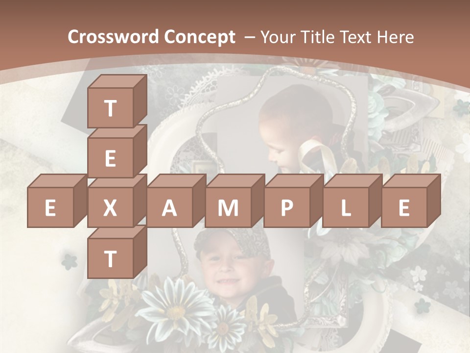 Color Aged Blank PowerPoint Template