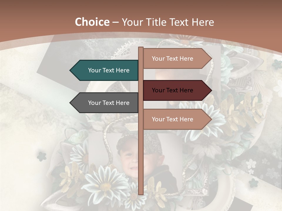 Color Aged Blank PowerPoint Template