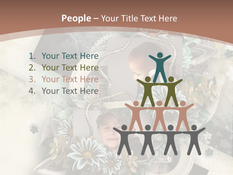 Color Aged Blank PowerPoint Template