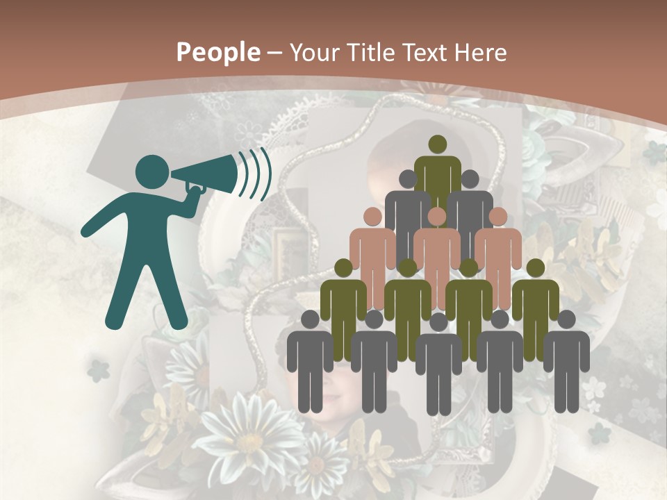 Color Aged Blank PowerPoint Template