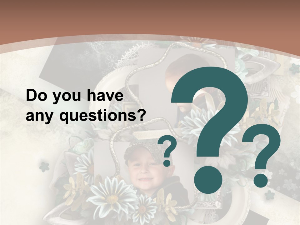 Color Aged Blank PowerPoint Template