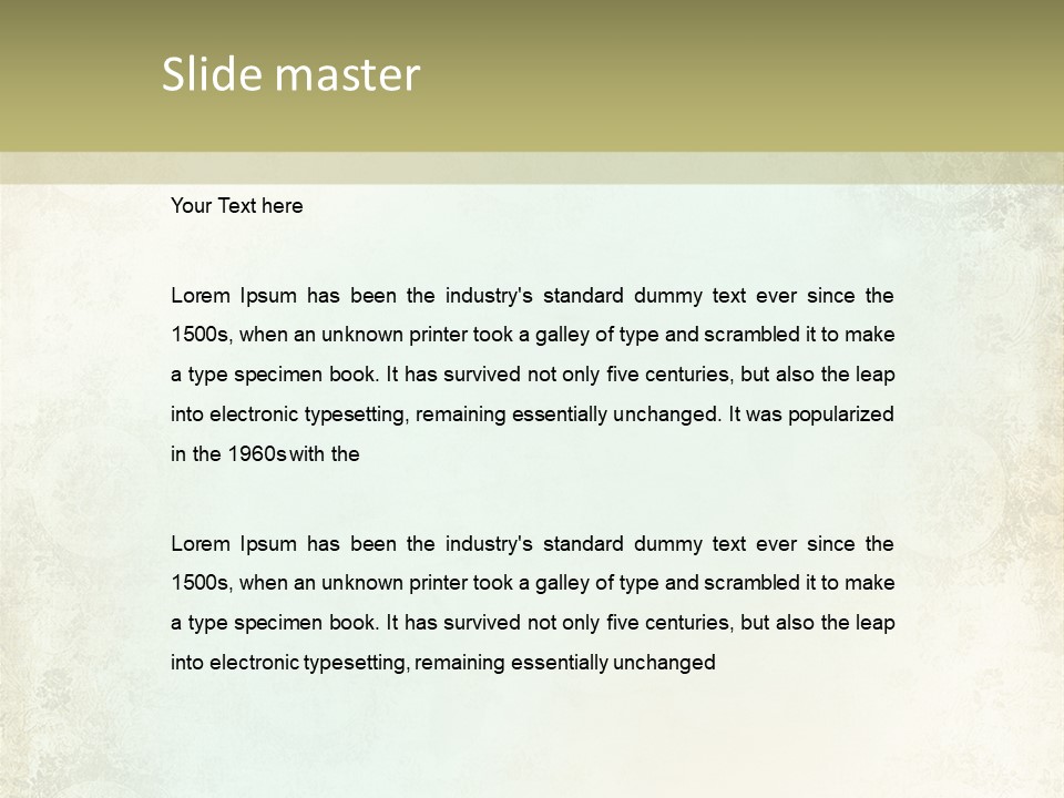 Shabby Clipart Grunge PowerPoint Template