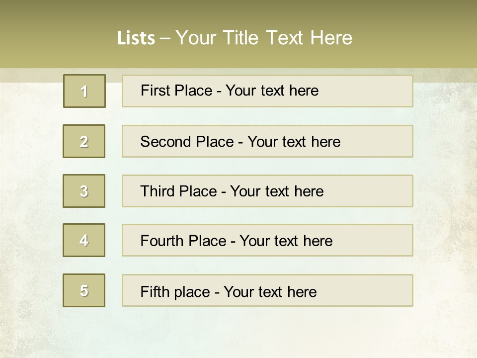 Shabby Clipart Grunge PowerPoint Template