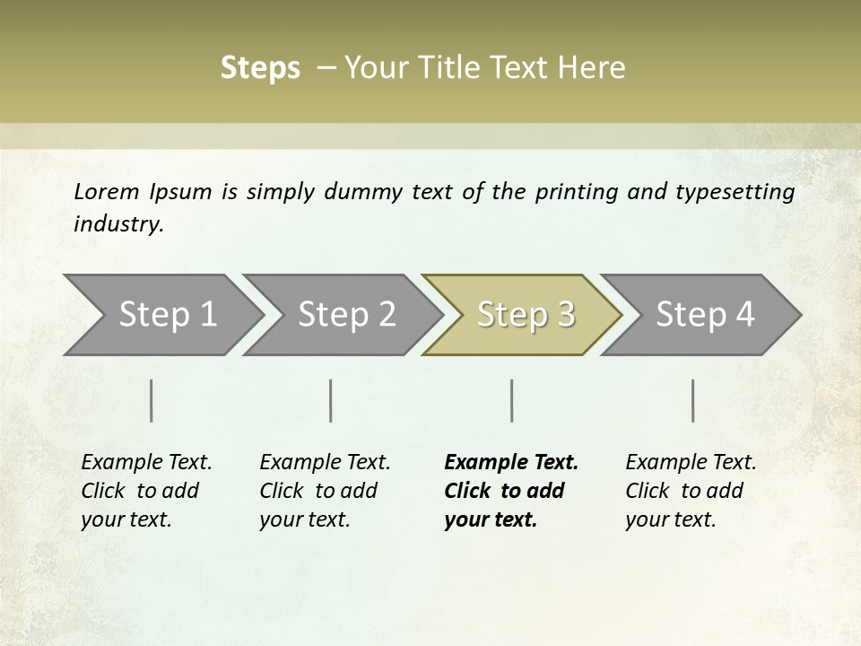 Shabby Clipart Grunge PowerPoint Template