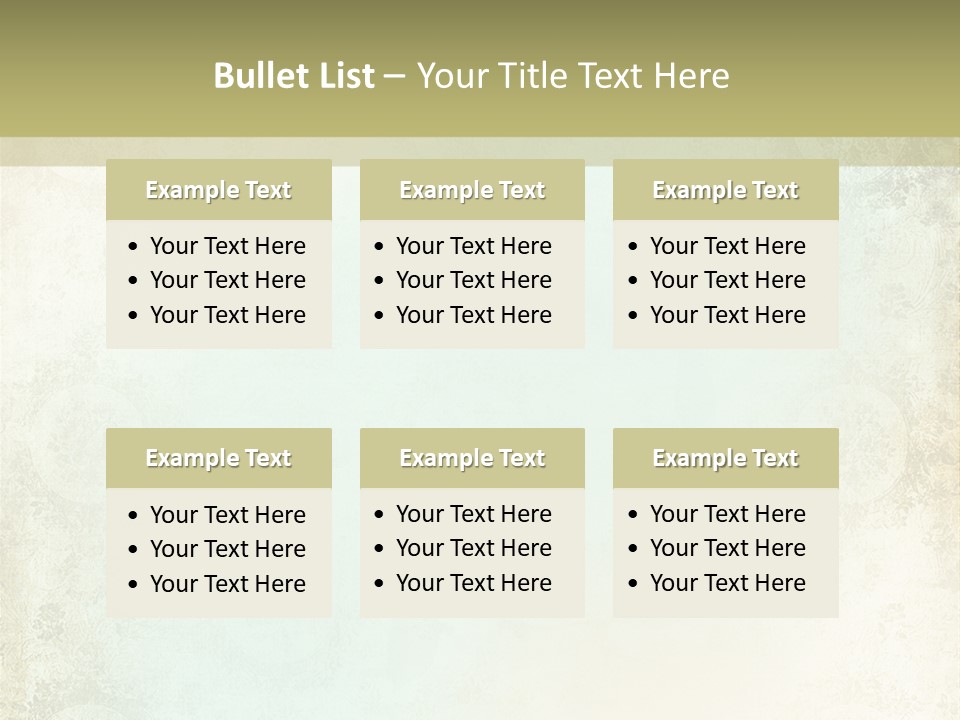 Shabby Clipart Grunge PowerPoint Template