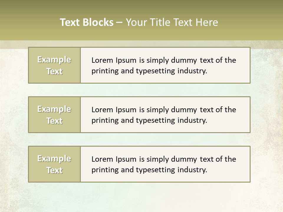 Shabby Clipart Grunge PowerPoint Template