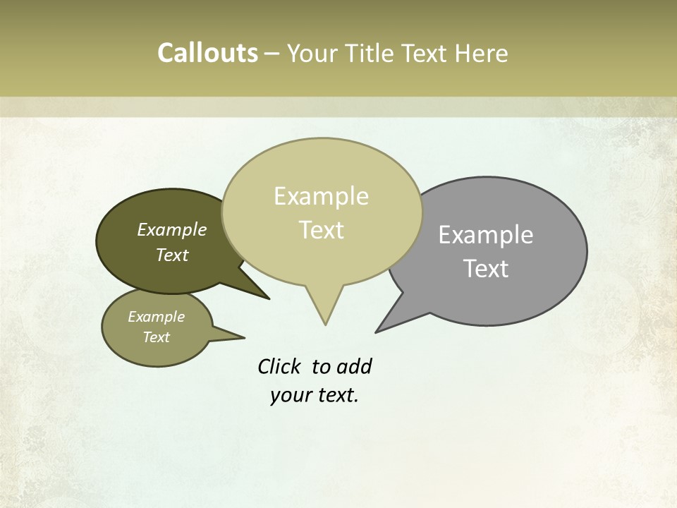 Shabby Clipart Grunge PowerPoint Template