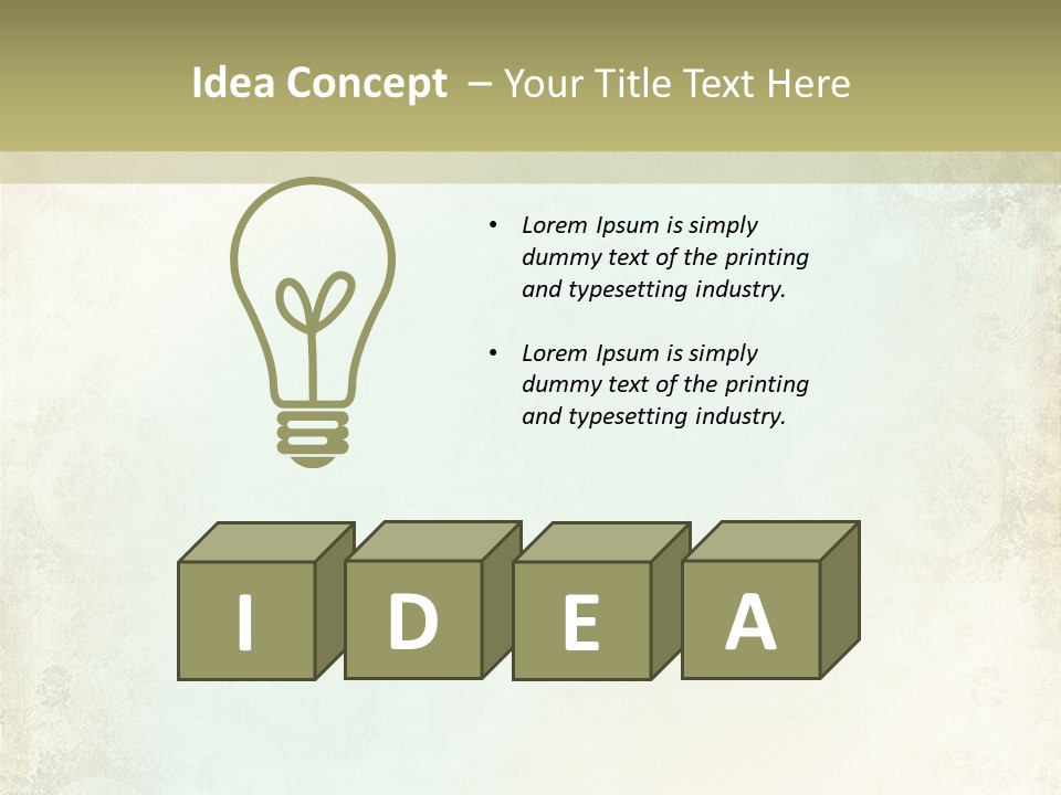 Shabby Clipart Grunge PowerPoint Template