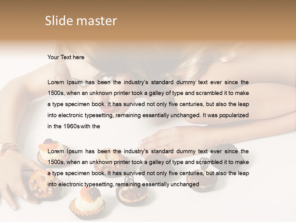 Eyes White Fashion PowerPoint Template