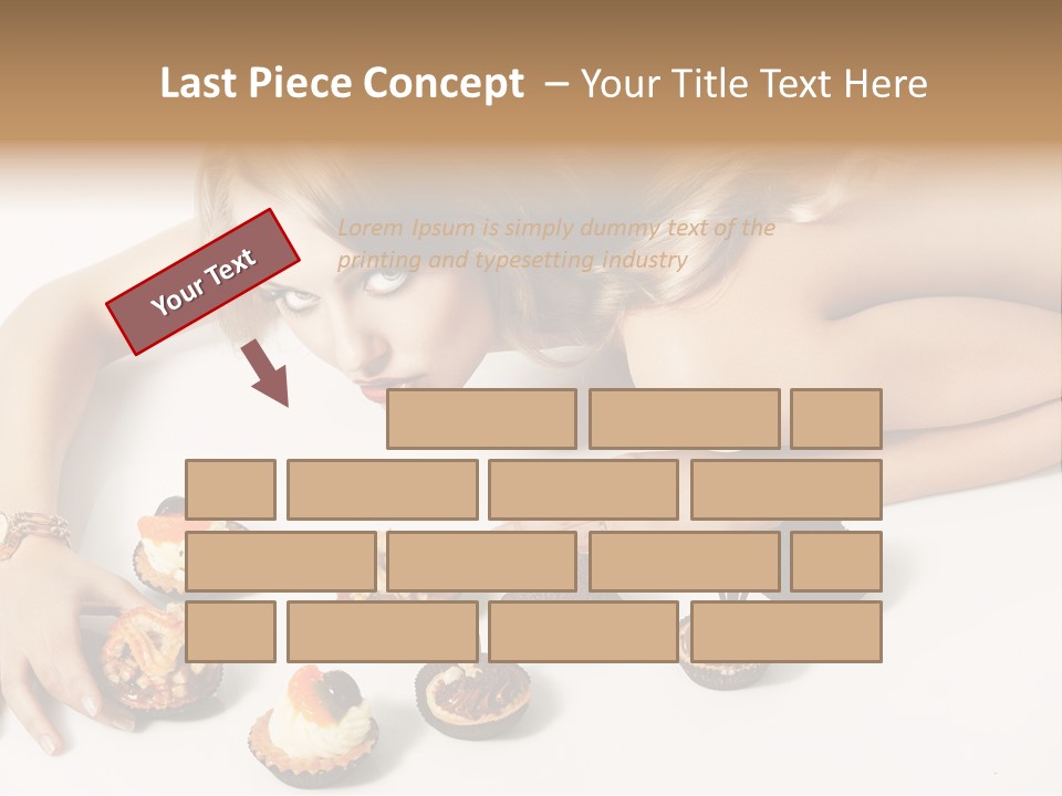 Eyes White Fashion PowerPoint Template