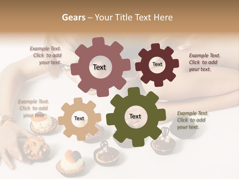 Eyes White Fashion PowerPoint Template