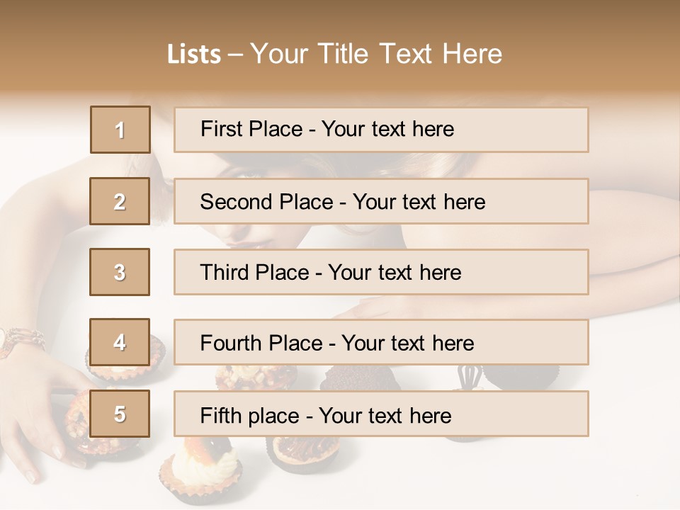 Eyes White Fashion PowerPoint Template