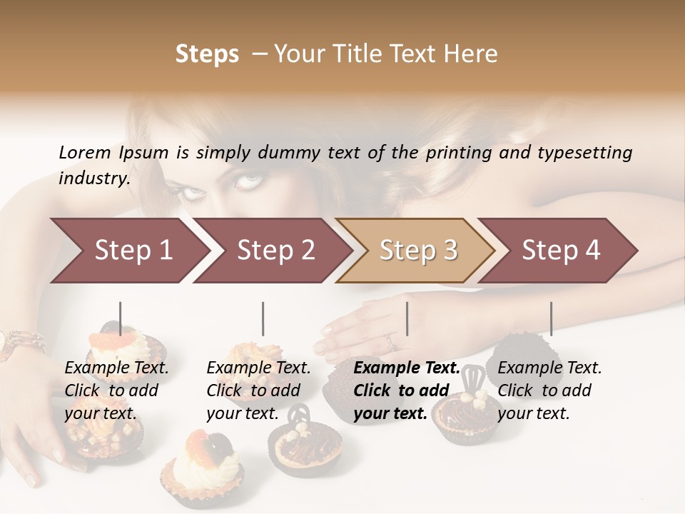 Eyes White Fashion PowerPoint Template