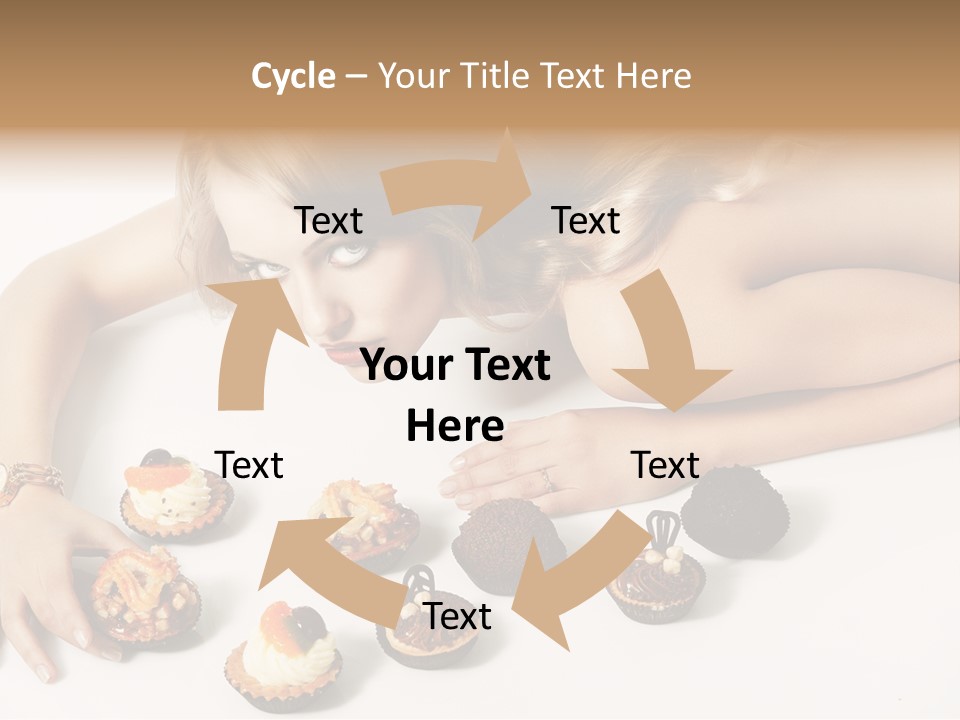 Eyes White Fashion PowerPoint Template