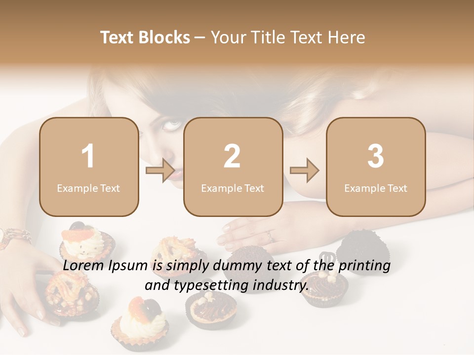 Eyes White Fashion PowerPoint Template