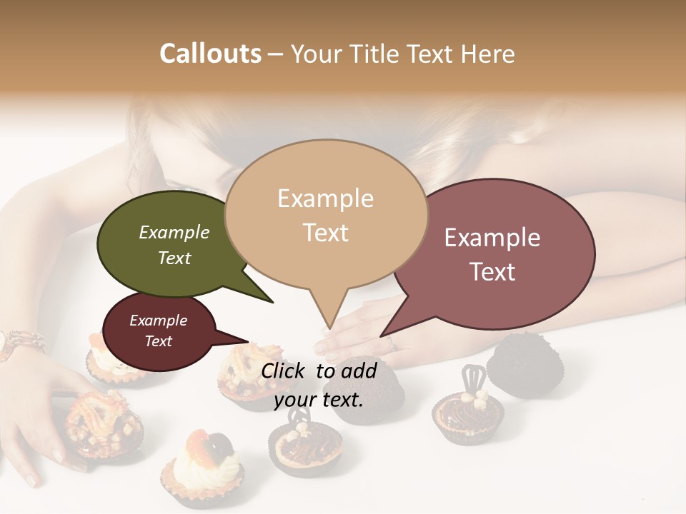 Eyes White Fashion PowerPoint Template