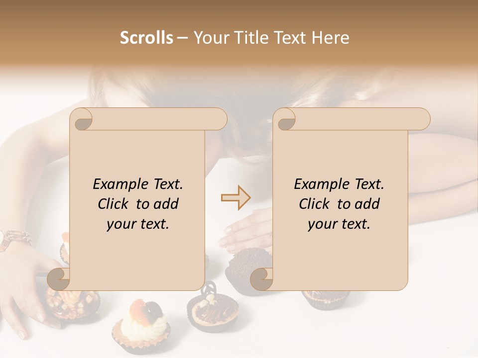 Eyes White Fashion PowerPoint Template