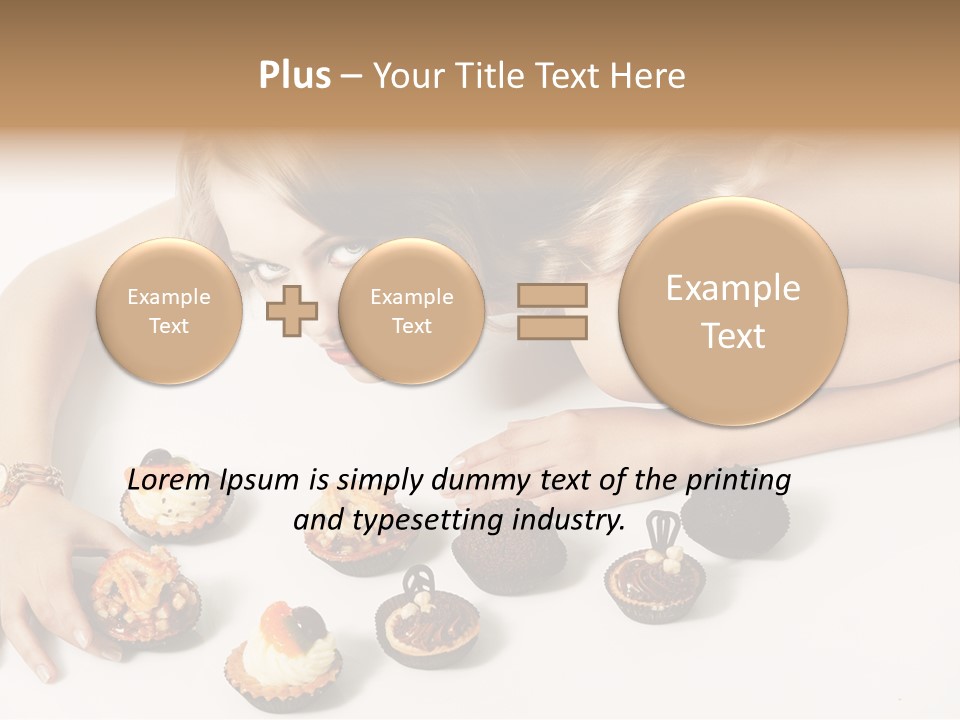 Eyes White Fashion PowerPoint Template