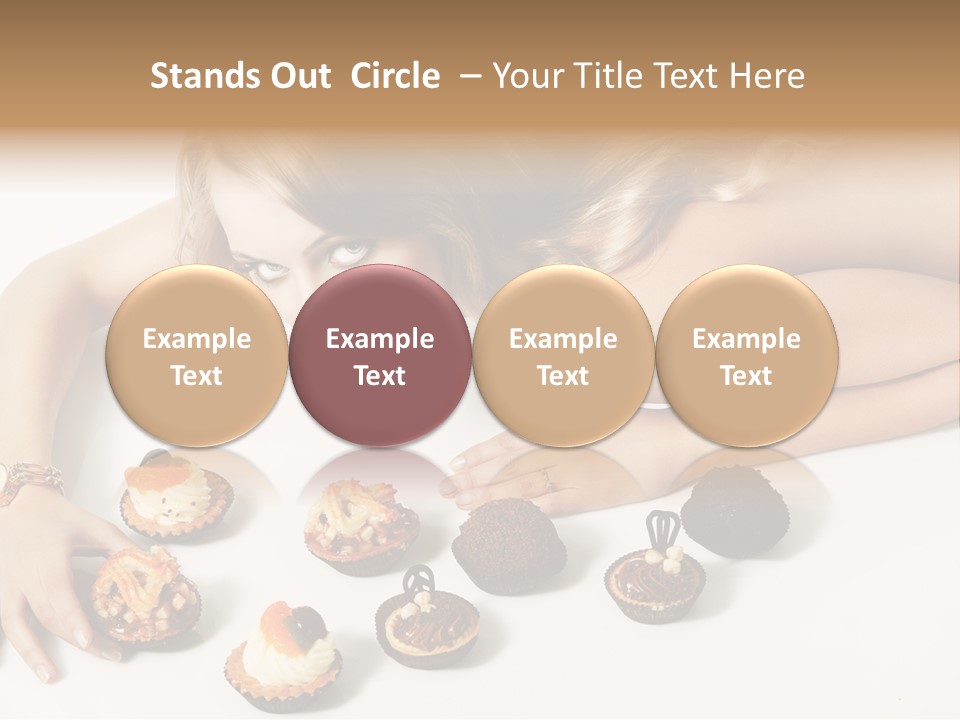 Eyes White Fashion PowerPoint Template