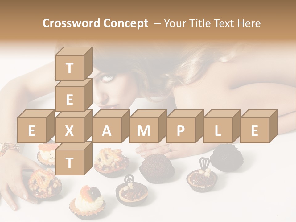 Eyes White Fashion PowerPoint Template