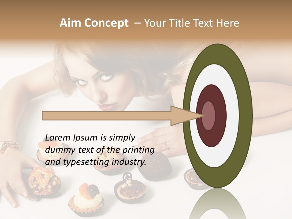 Eyes White Fashion PowerPoint Template