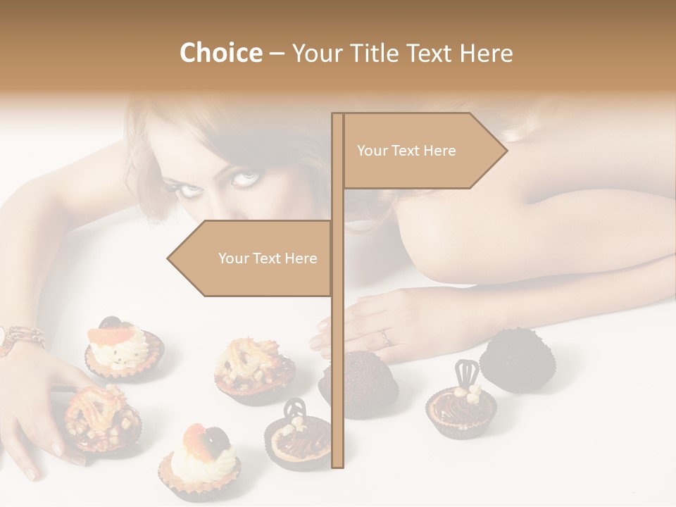 Eyes White Fashion PowerPoint Template