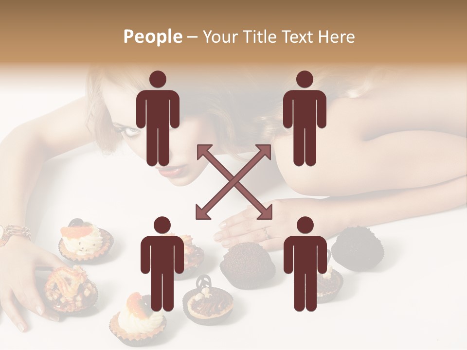 Eyes White Fashion PowerPoint Template