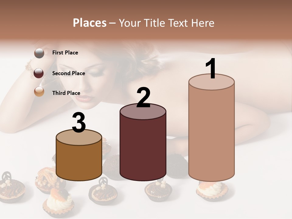 Cake Nutrition Candies PowerPoint Template