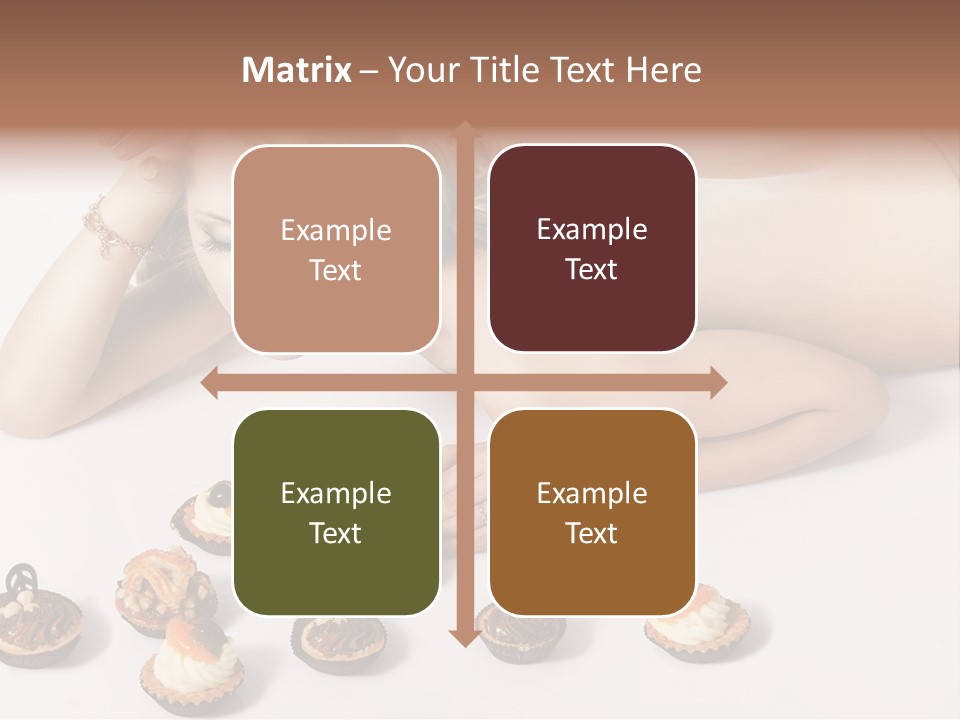 Cake Nutrition Candies PowerPoint Template