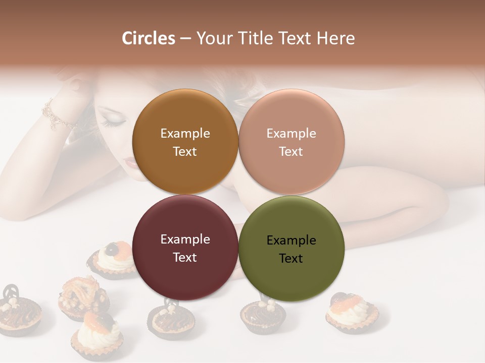 Cake Nutrition Candies PowerPoint Template