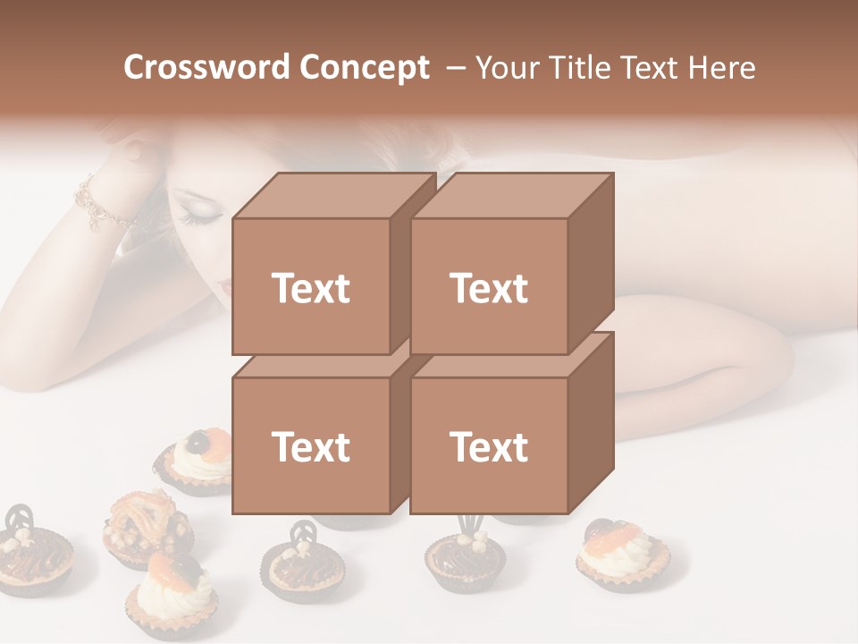 Cake Nutrition Candies PowerPoint Template