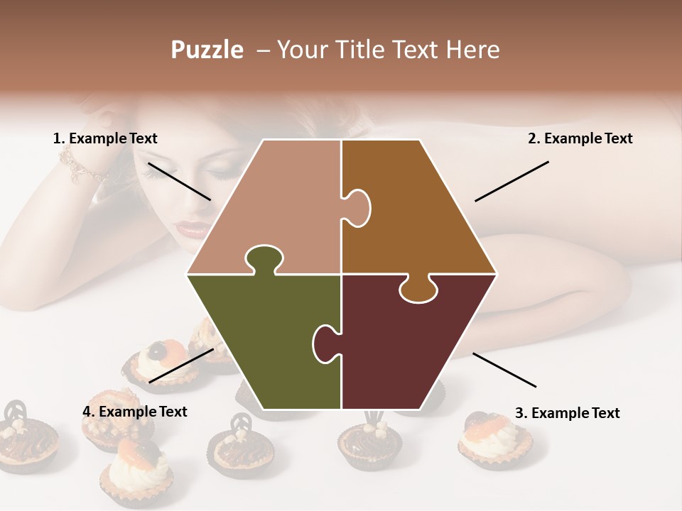 Cake Nutrition Candies PowerPoint Template