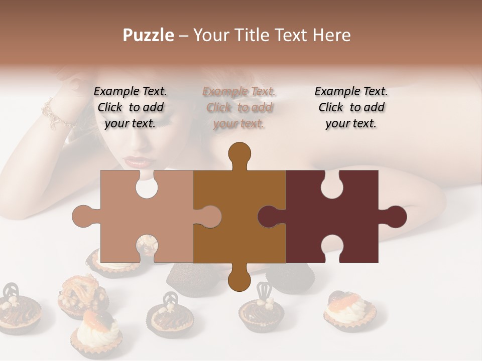 Cake Nutrition Candies PowerPoint Template