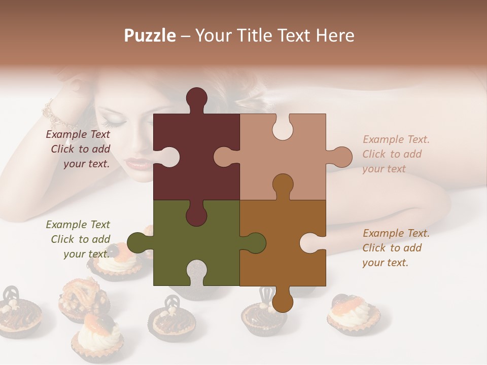 Cake Nutrition Candies PowerPoint Template