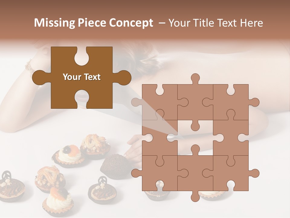 Cake Nutrition Candies PowerPoint Template