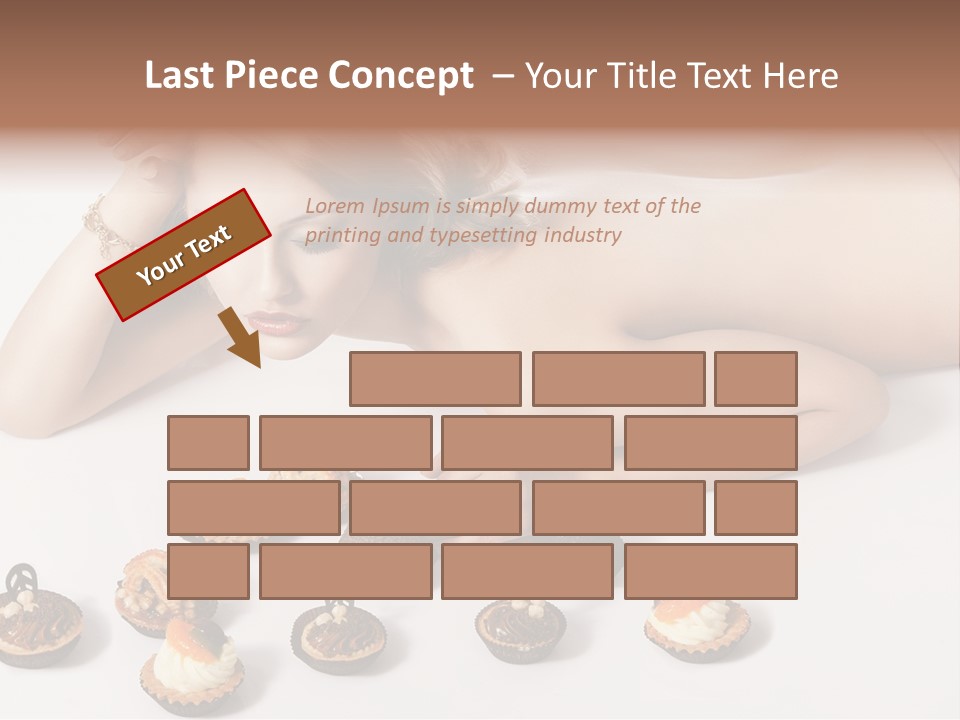 Cake Nutrition Candies PowerPoint Template