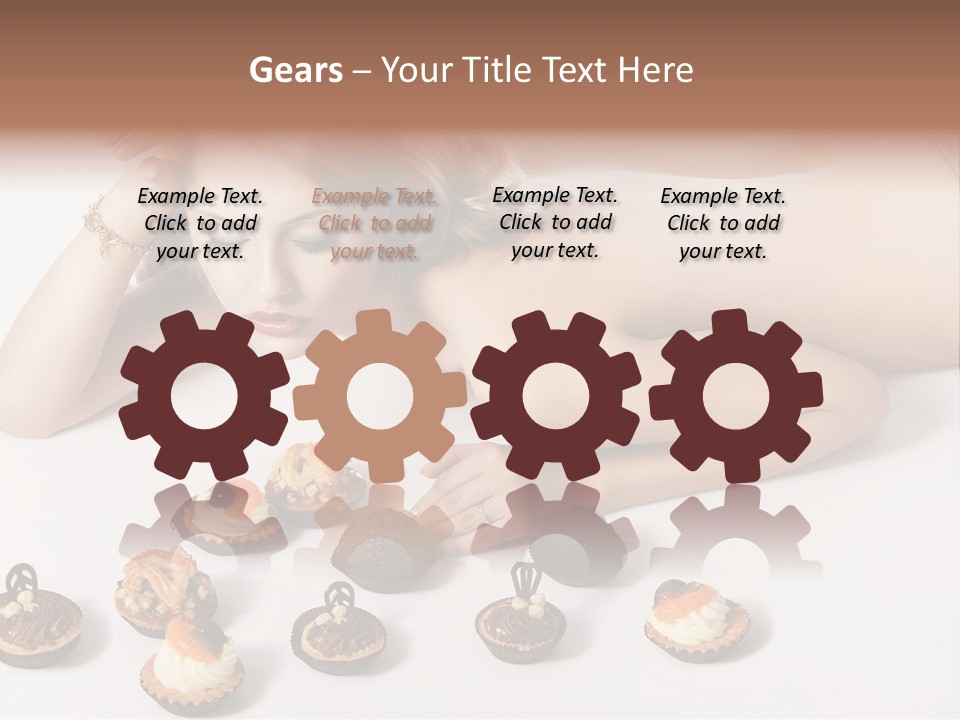 Cake Nutrition Candies PowerPoint Template